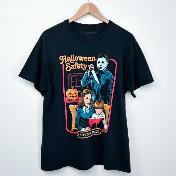 Halloween Michael Myers Unisex Graphic Crewneck T-Shirt - Picture 1 of 5